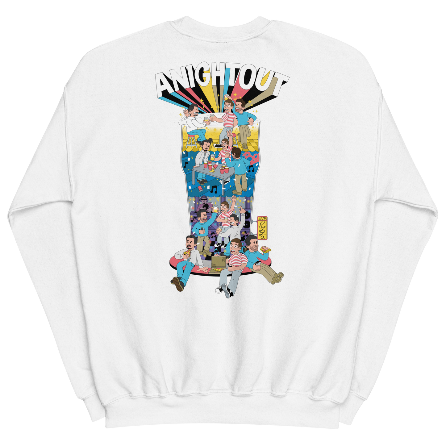 "ANIGHTOUT" CREWNECK